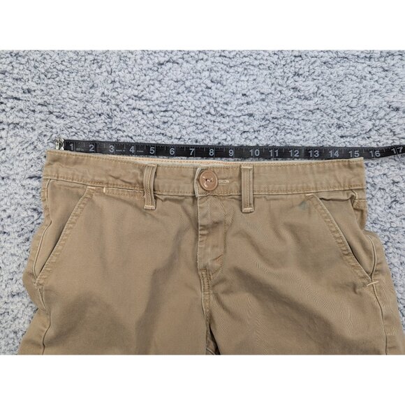 Y2K Levis Wide Leg Capris Size 6 Boho Preppy 90s Canvas Cali Skater Retro Brown - Picture 9 of 13